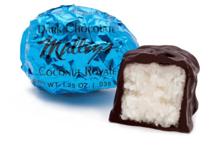 Malley's Dark Chocolate Coconut Egg.